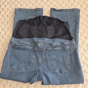 Madewell Maternity Over-the-Belly Kick Out Blue Jeans Size 32